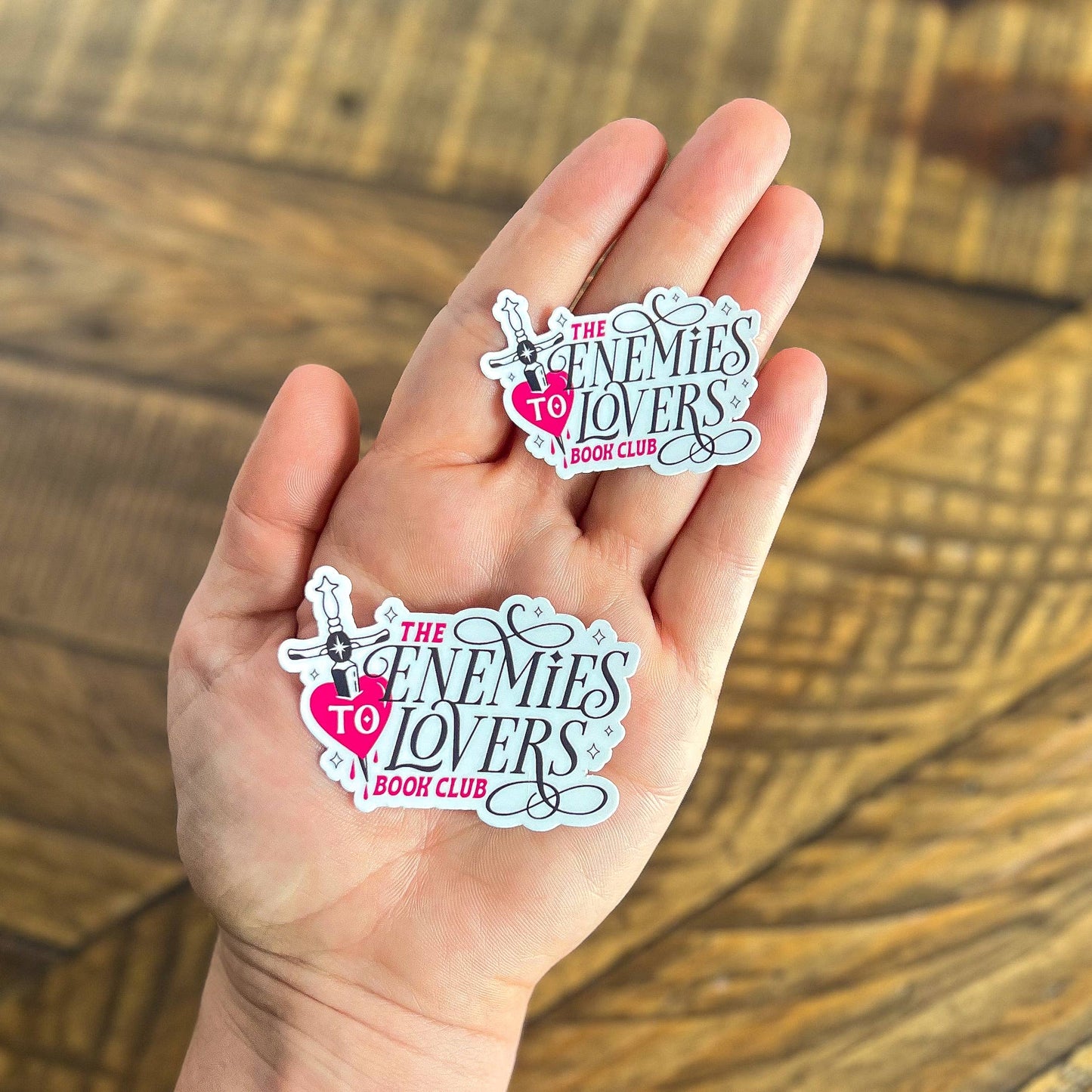 Enemies to Lovers Book Club Vinyl Sticker