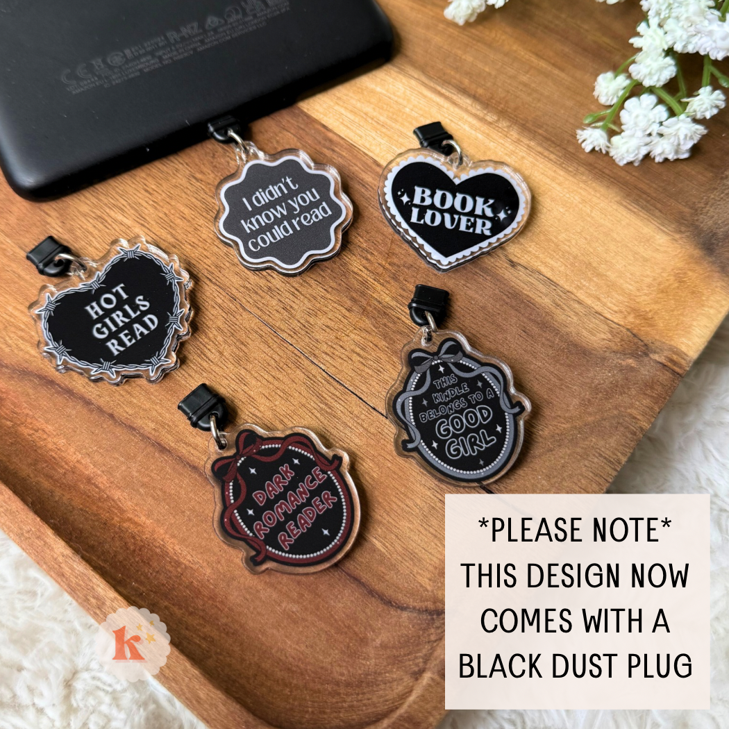 Smut Book Club Kindle Dust Plug Charm