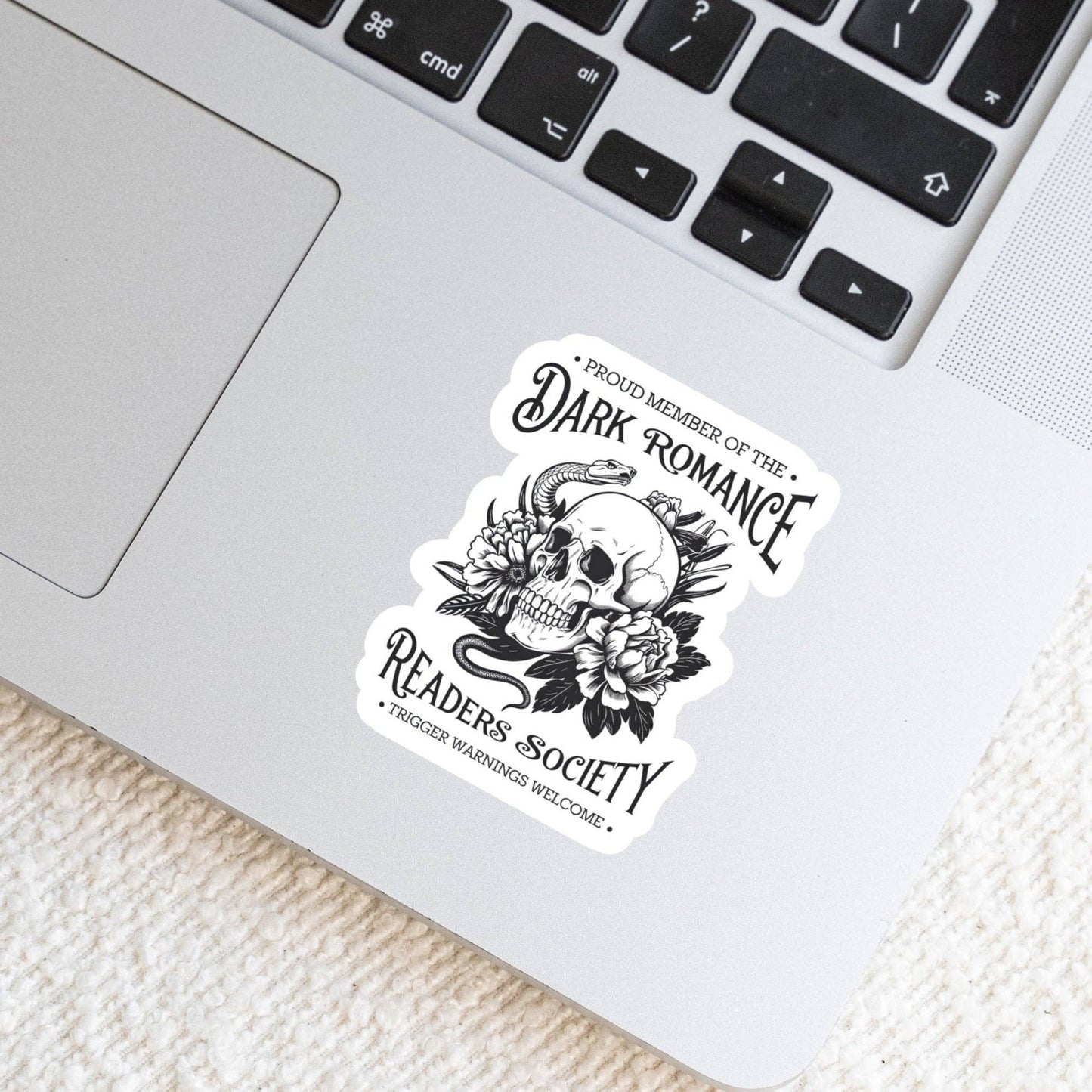 Dark Romance Readers Society Book Reader Sticker – 3" Waterproof Bookish Sticker with Holo Overlay – Reading, Books, Book Lover, Bookstore