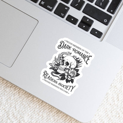 Dark Romance Readers Society Book Reader Sticker – 3" Waterproof Bookish Sticker with Holo Overlay – Reading, Books, Book Lover, Bookstore