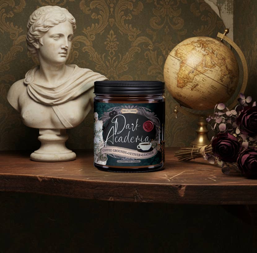 DARK ACADEMIA book lovers candle