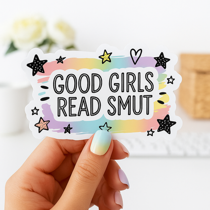 Good Girls Read Smut Die Cut Sticker