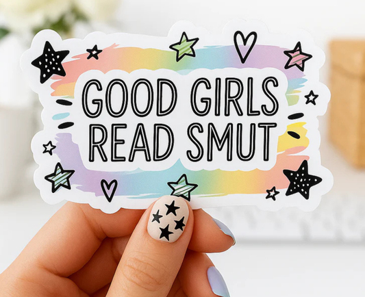 Good Girls Read Smut Die Cut Sticker