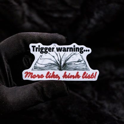 Trigger warning Sticker
