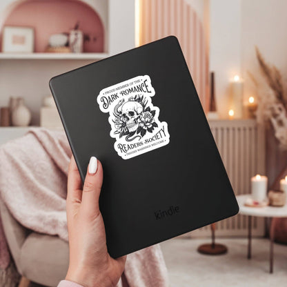 Dark Romance Readers Society Book Reader Sticker – 3" Waterproof Bookish Sticker with Holo Overlay – Reading, Books, Book Lover, Bookstore