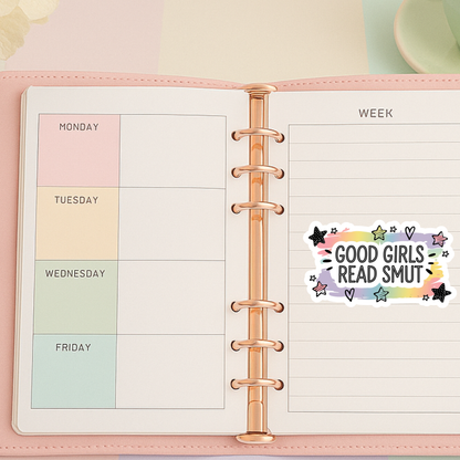 Good Girls Read Smut Die Cut Sticker