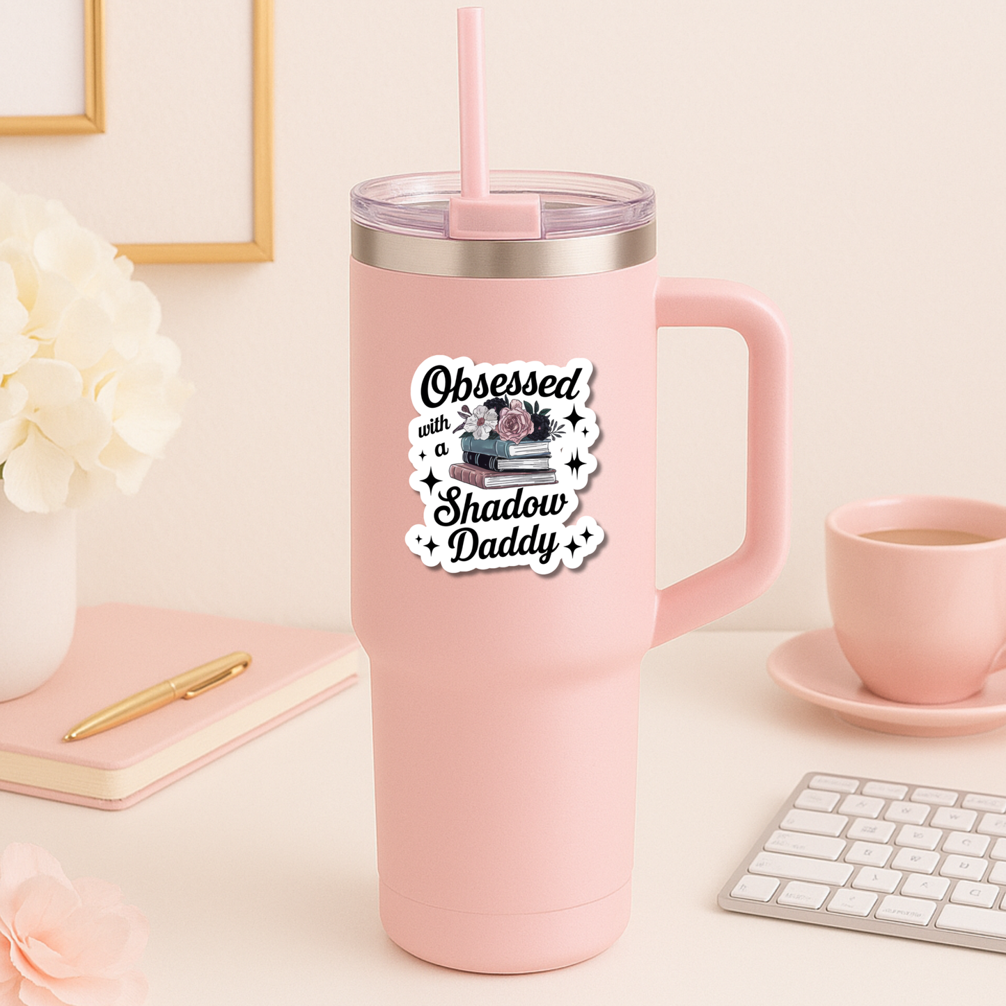 Obsessed with a Shadow Daddy Die Cut Sticker Romantasy