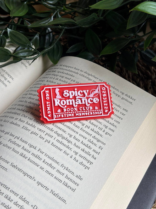 Spicy Romance Ticket Pin