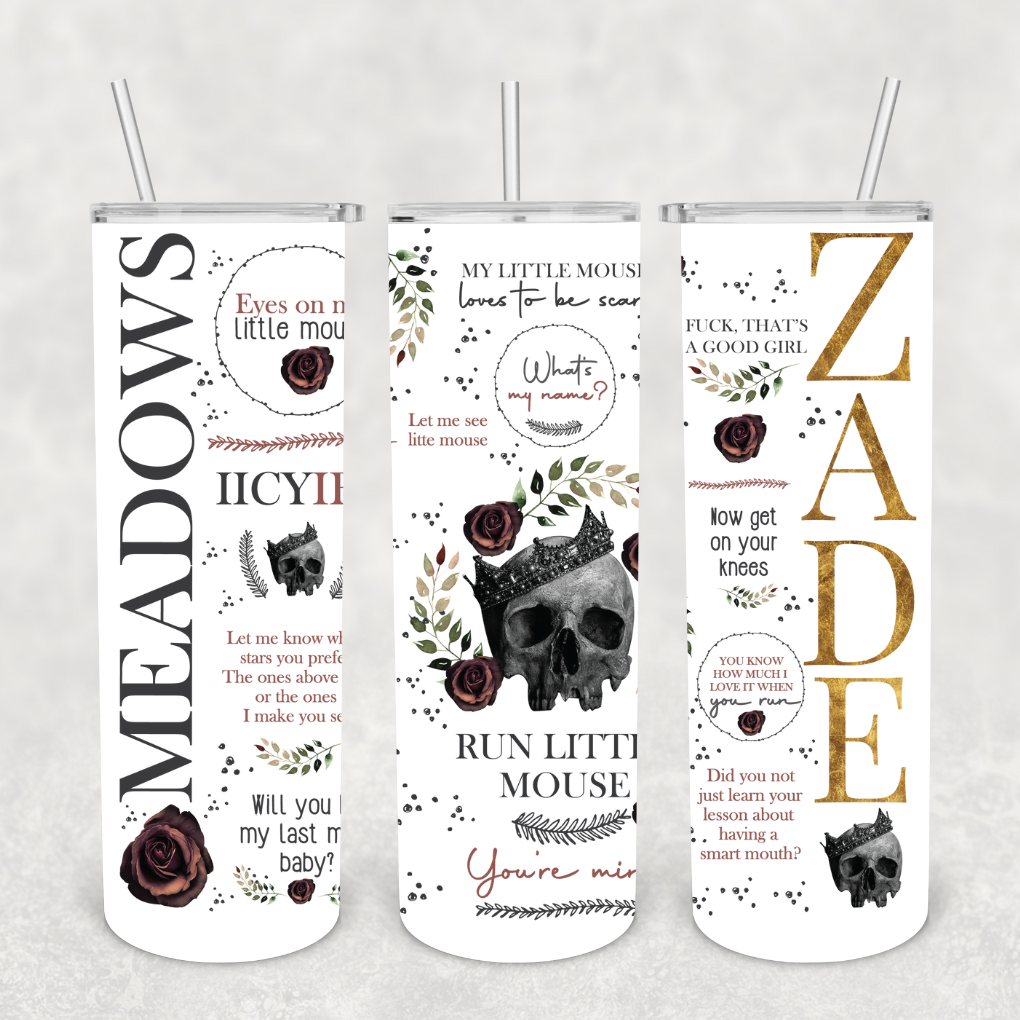 Dark Romance Book Tumbler 20oz Tumbler