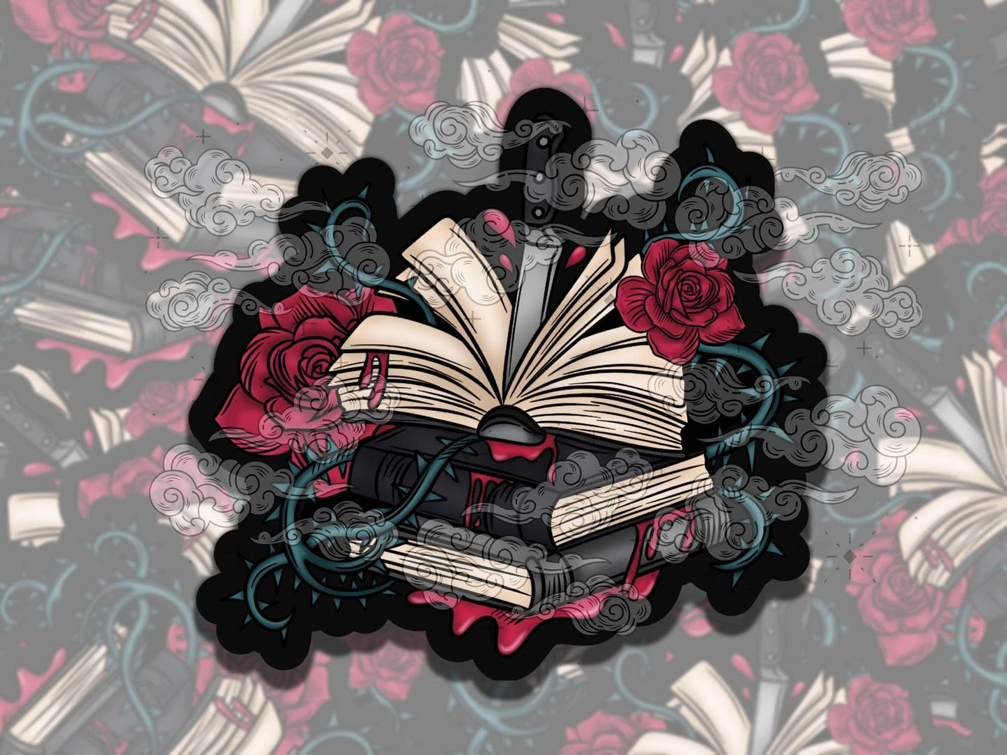 Thorned Revenge Dark Romance Bookish Sticker