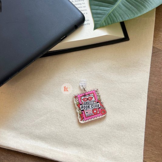 Smut Book Club Kindle Dust Plug Charm