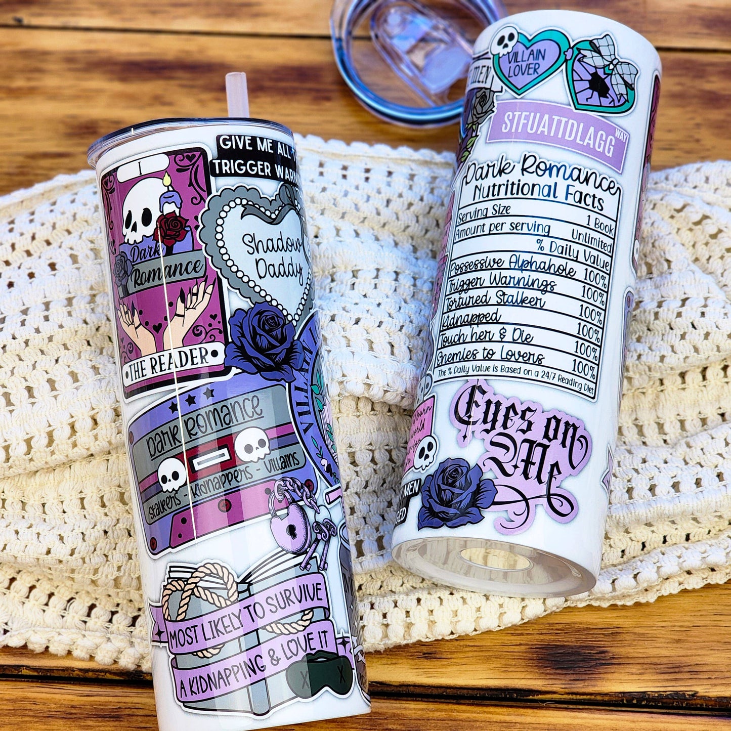 Dark Romance Collage Tumbler