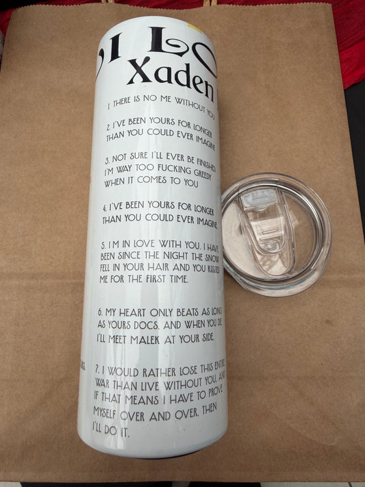 Xaden-Fourth Wing Tumbler
