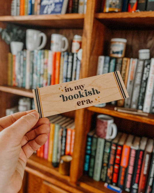 In My Bookish Era Wooden Bookmark