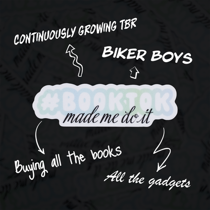 #Booktok made me do it Sticker