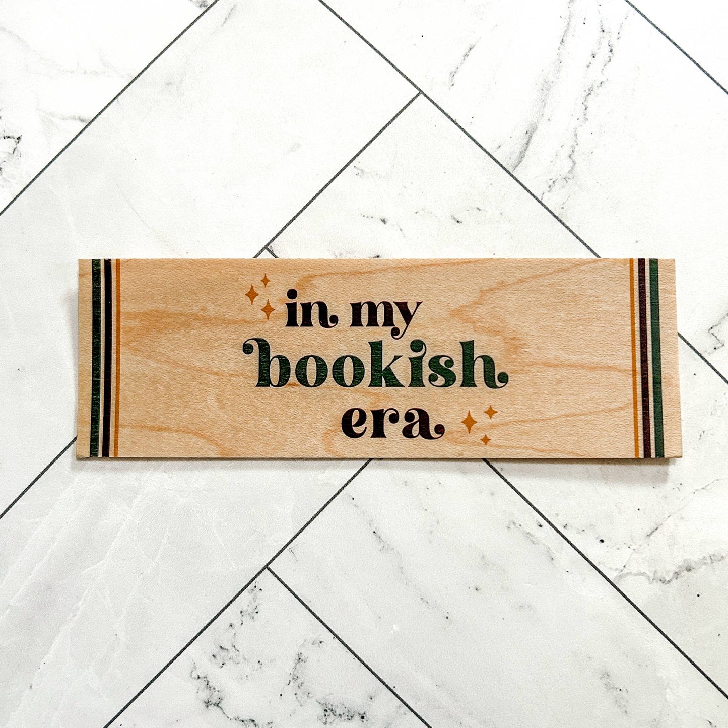 In My Bookish Era Wooden Bookmark
