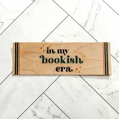 In My Bookish Era Wooden Bookmark