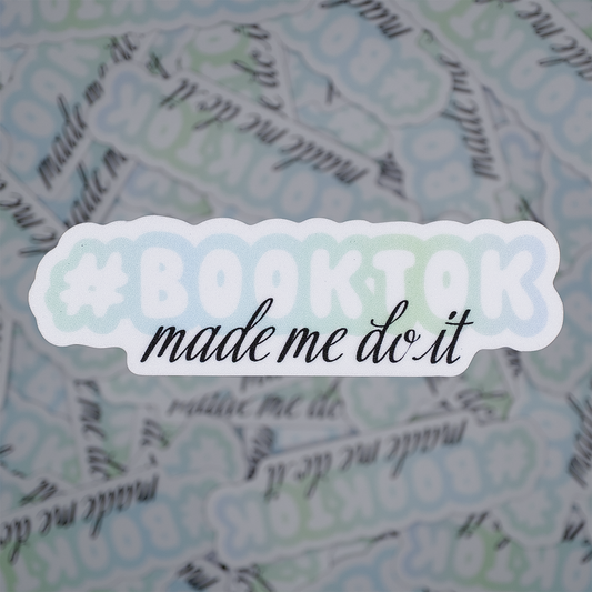 #Booktok made me do it Sticker