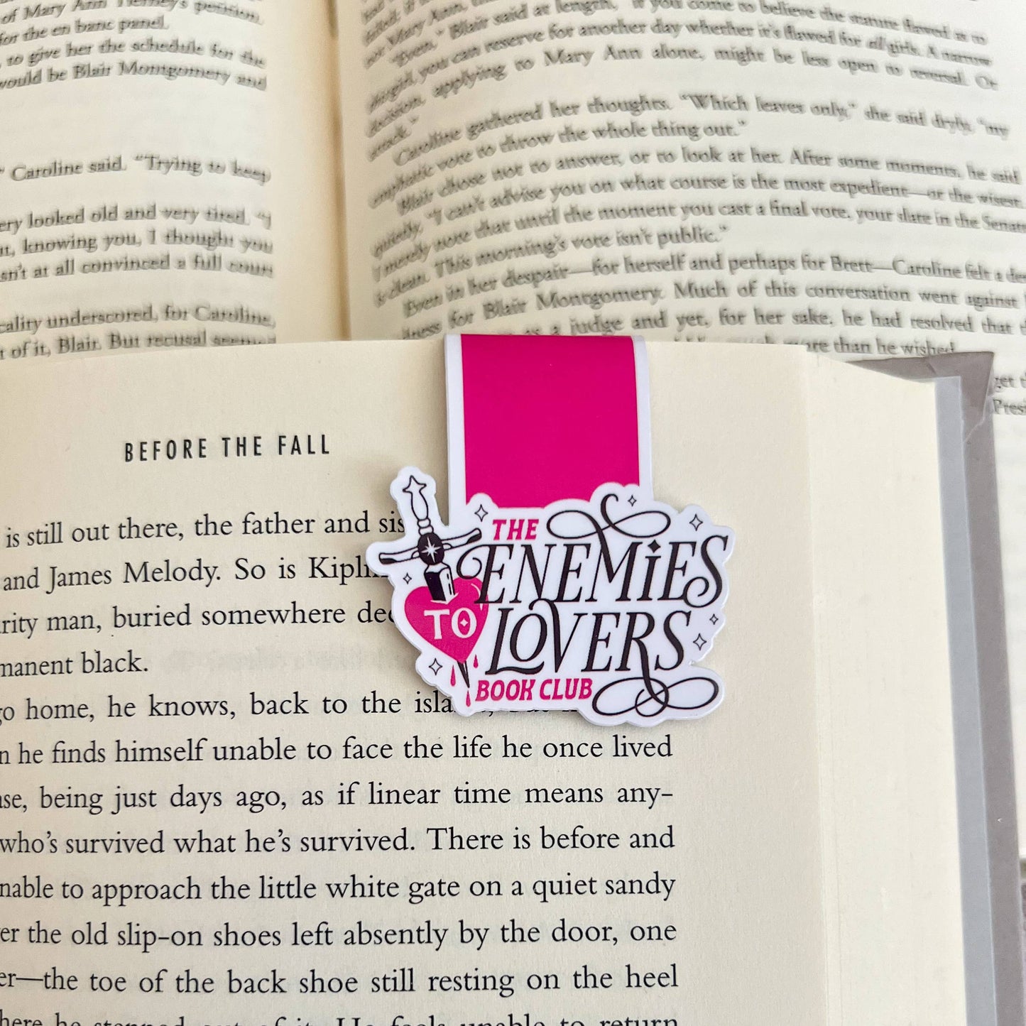 Enemies to Lovers Book Club Magnetic Bookmark