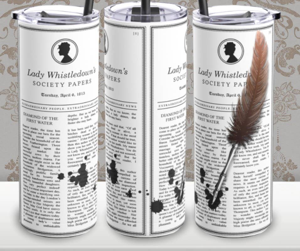 Lady Whistledown Society Paper 20oz Tumbler
