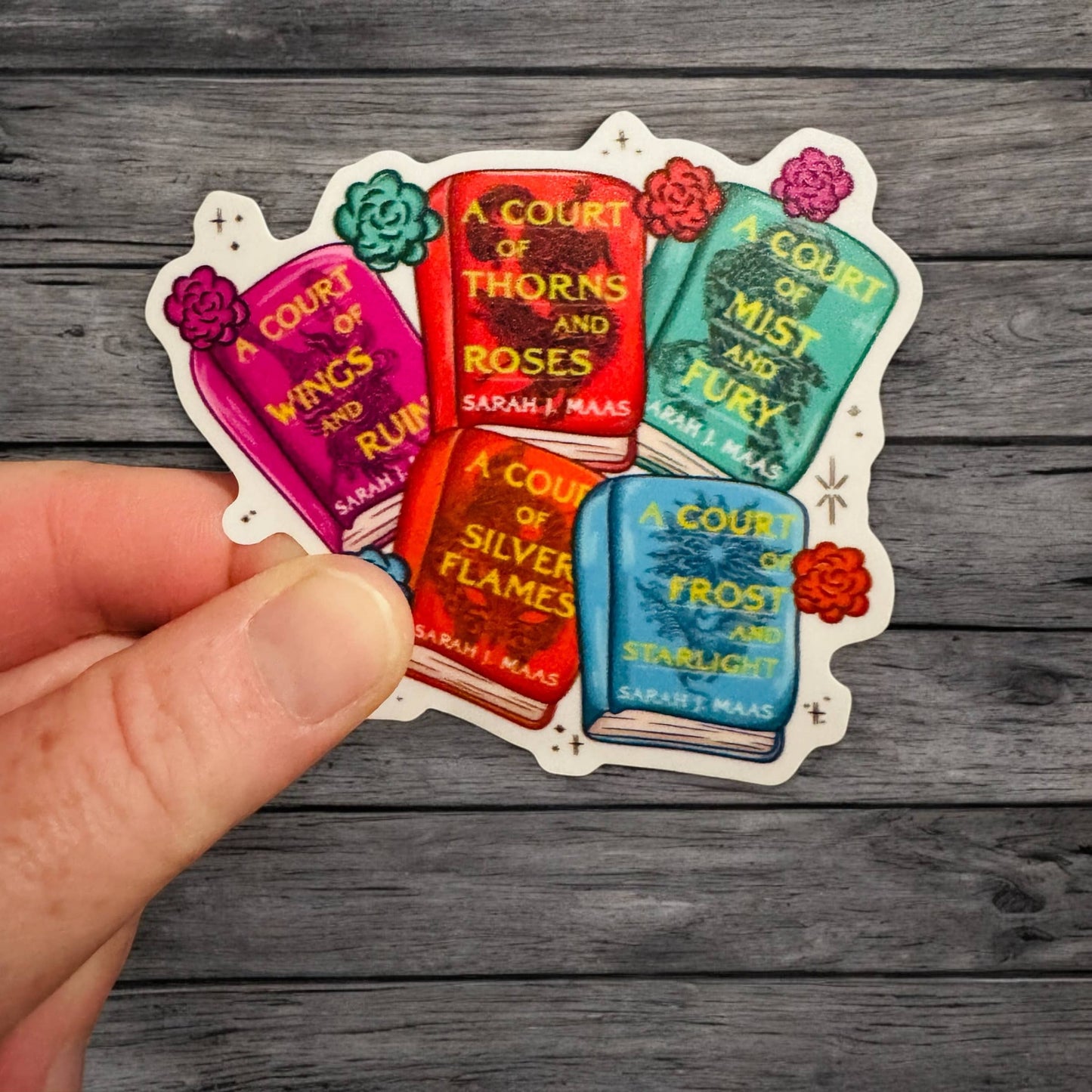 SJM ACOTAR Book Cover Novel Romantasy Sticker
