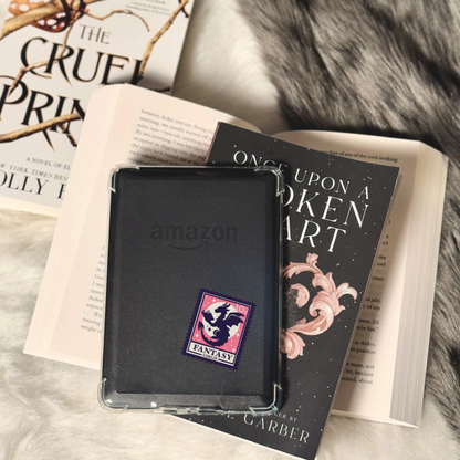 Fantasy Girlie Dragon Stamp Vinyl Bookish Sticker