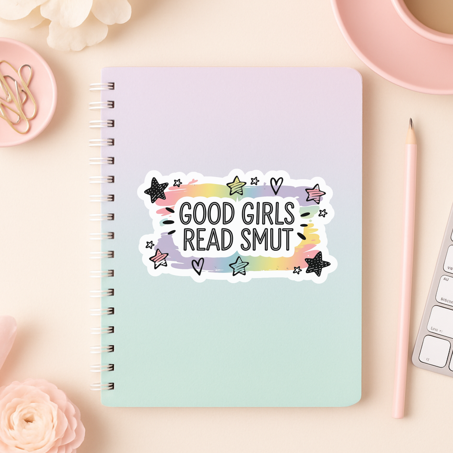 Good Girls Read Smut Die Cut Sticker