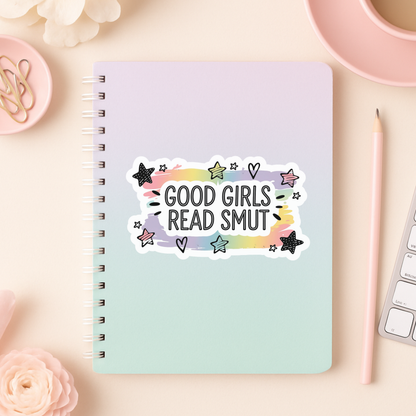 Good Girls Read Smut Die Cut Sticker