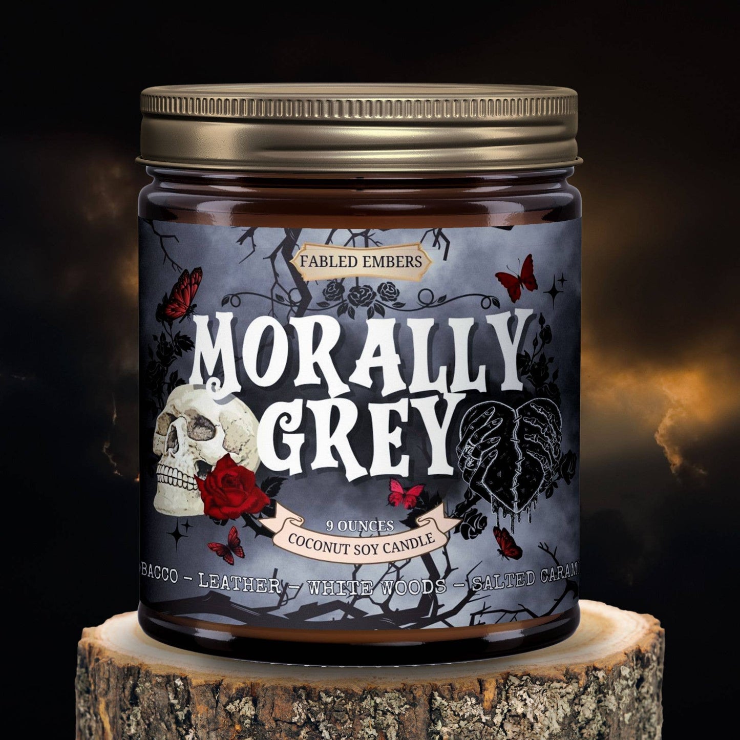 MORALLY GREY Book Lovers 9oz Candle