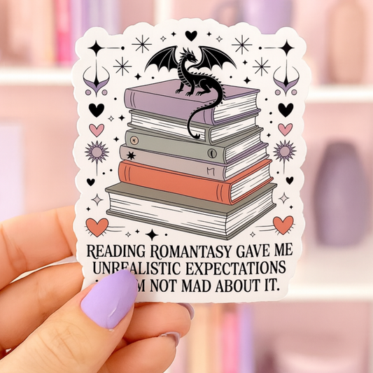 Romantasy Dragon Die Cut Sticker