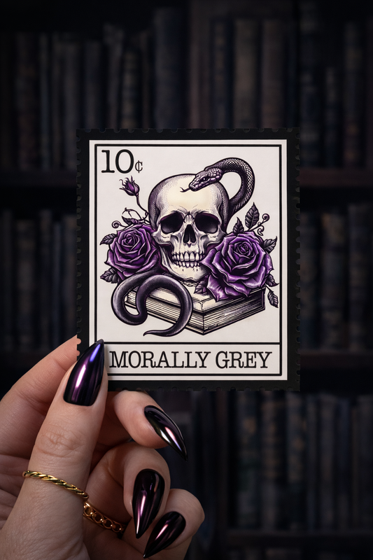 Morally Grey Stamp Sticker