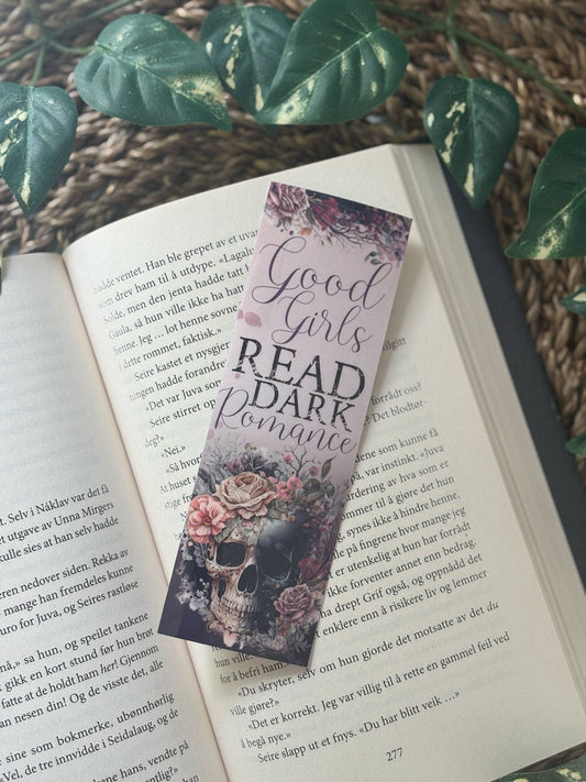 Good girls read dark romance bookmark