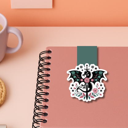 Romantasy Dragon Magnetic Bookmark
