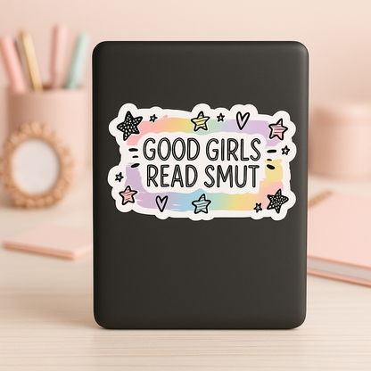 Good Girls Read Smut Die Cut Sticker