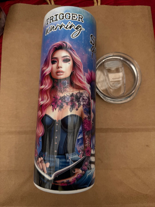 Trigger Warning Tumbler