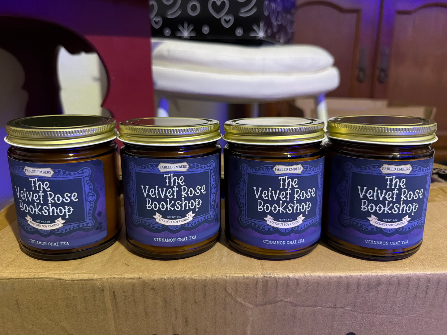 The Velvet Rose Bookshop Candle