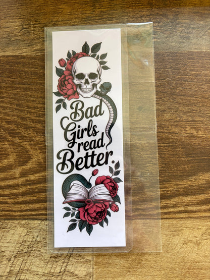 Bad Girls Read Better - Handmade Bookmark