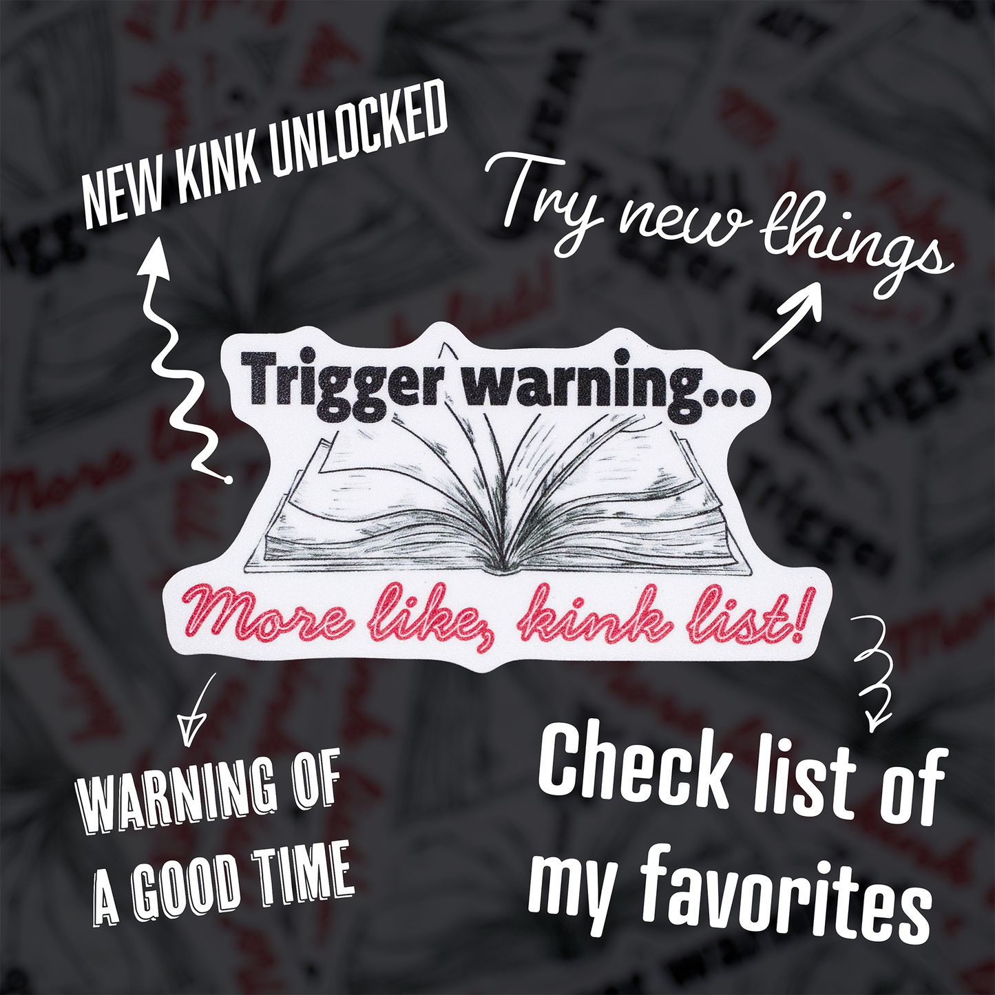 Trigger warning Sticker