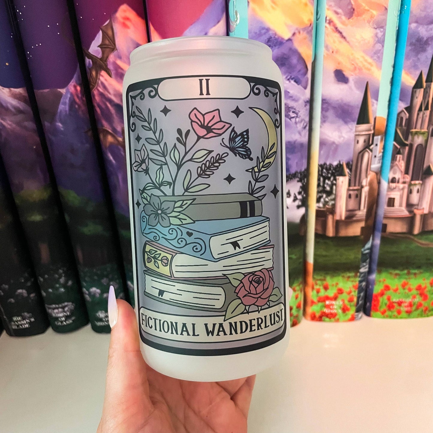 Fictional Wanderlust | Bookish Cup | Tarot Cup | Iced Coffee