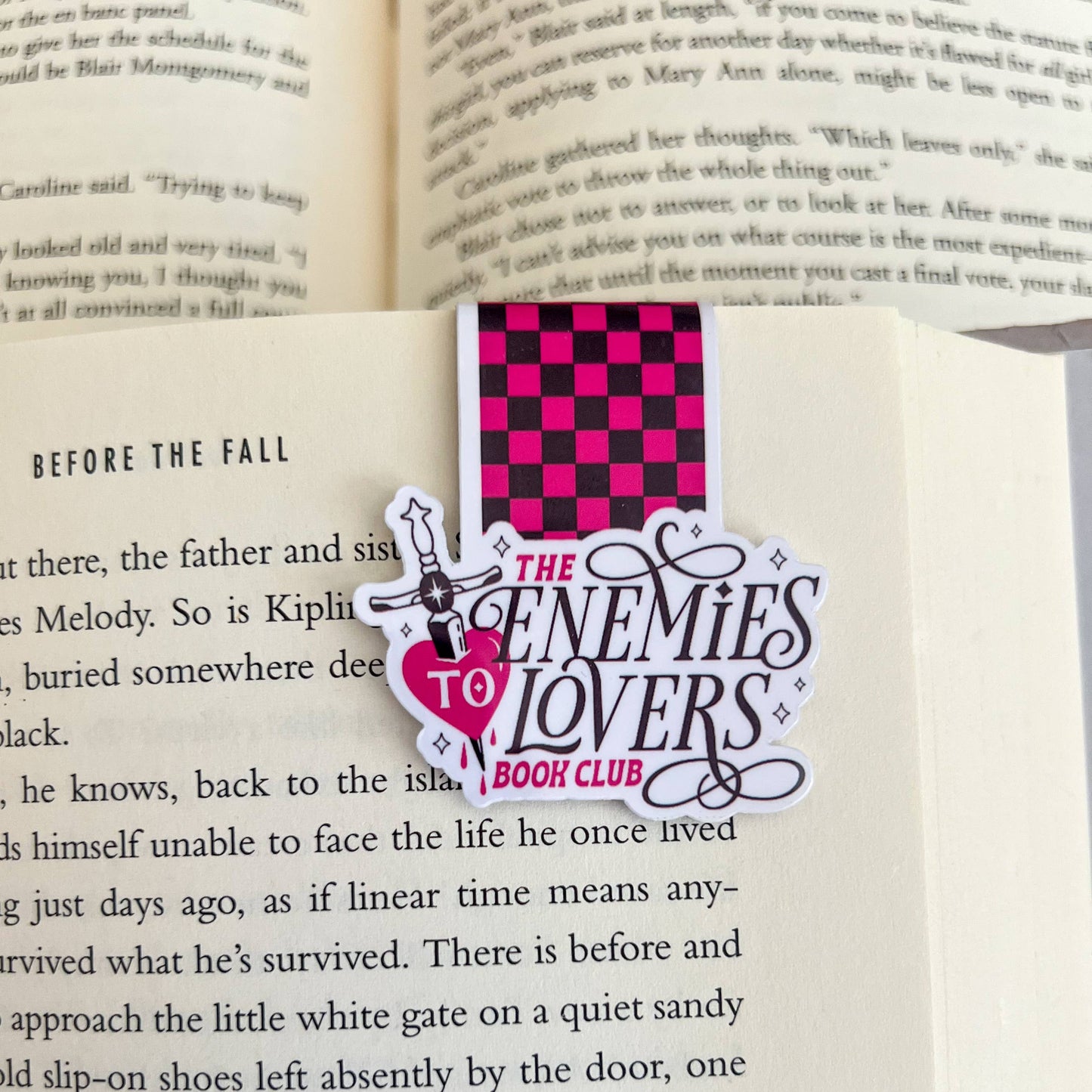 Enemies to Lovers Book Club Magnetic Bookmark