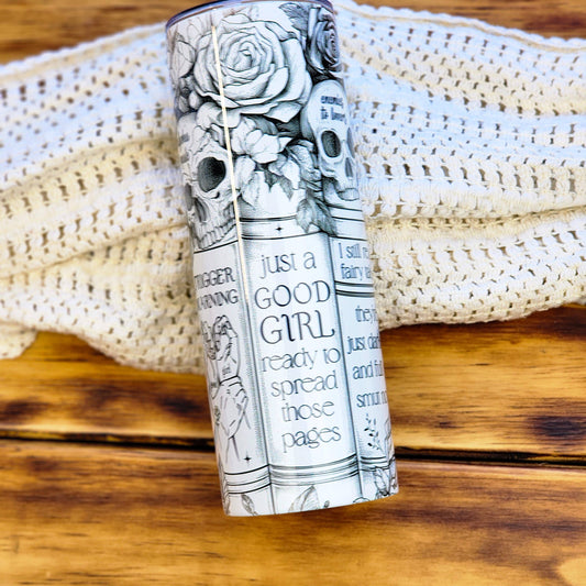 Book Spines Dark Romance Tumbler