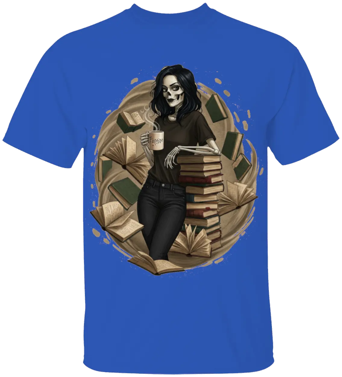 Skeleton Book Girl T-Shirt