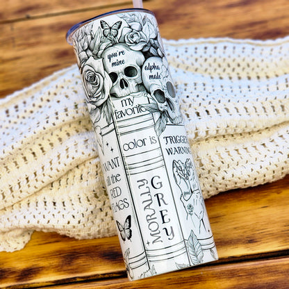 Book Spines Dark Romance Tumbler
