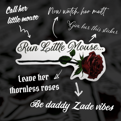 Run Little Mouse Sticker