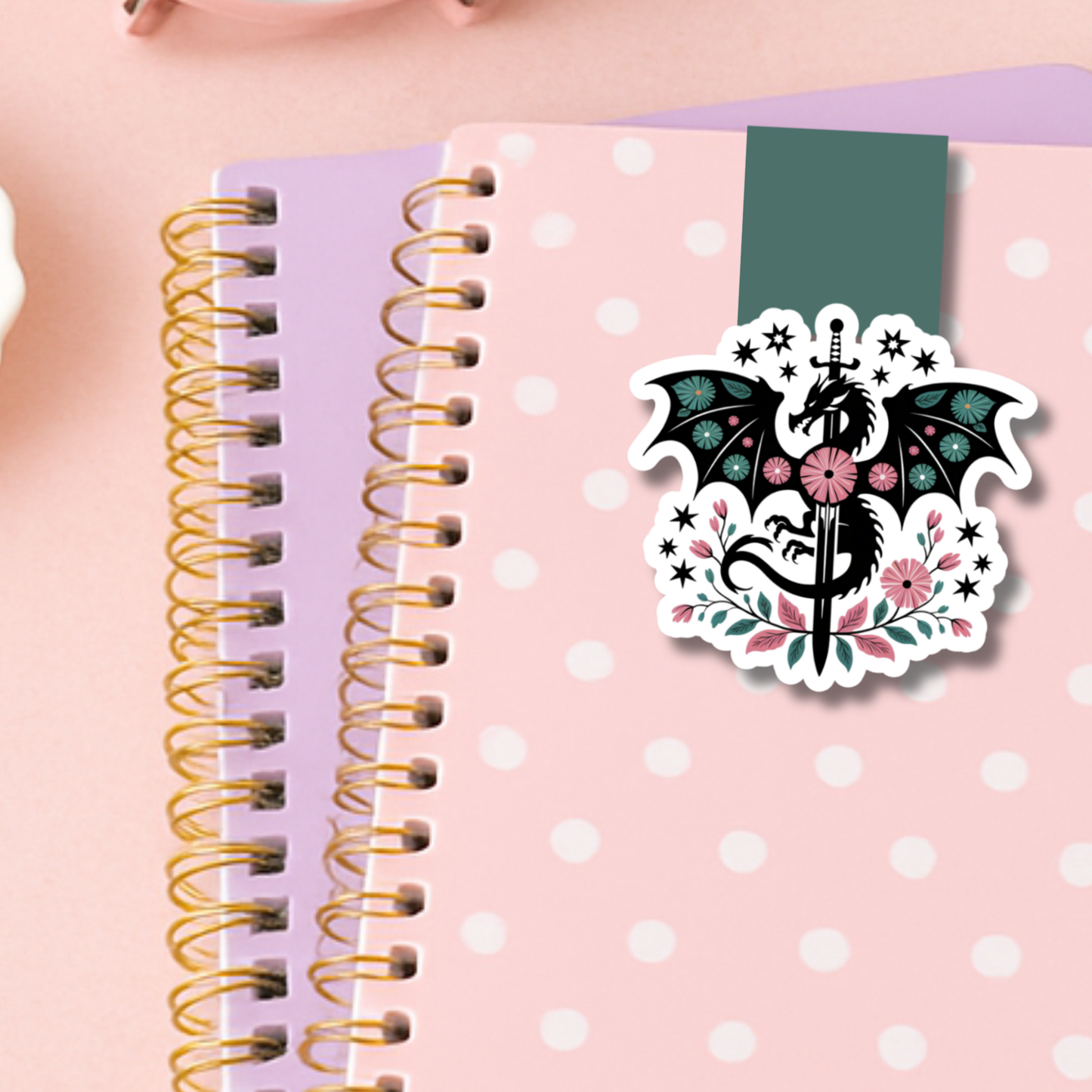 Romantasy Dragon Magnetic Bookmark