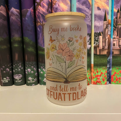 Stfuattdlagg| Reading Floral | Smut Cup | Iced Coffee Glass