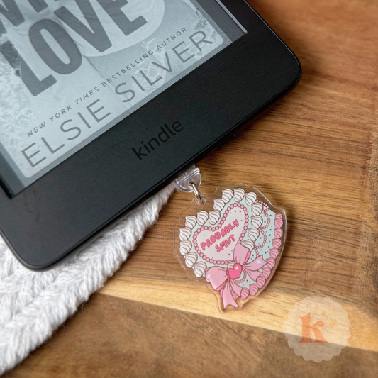 Probably Smut Kindle Dust Plug Charm