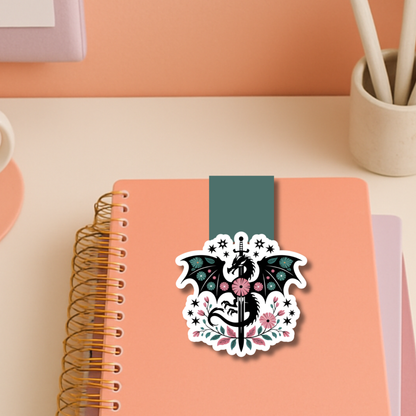 Romantasy Dragon Magnetic Bookmark