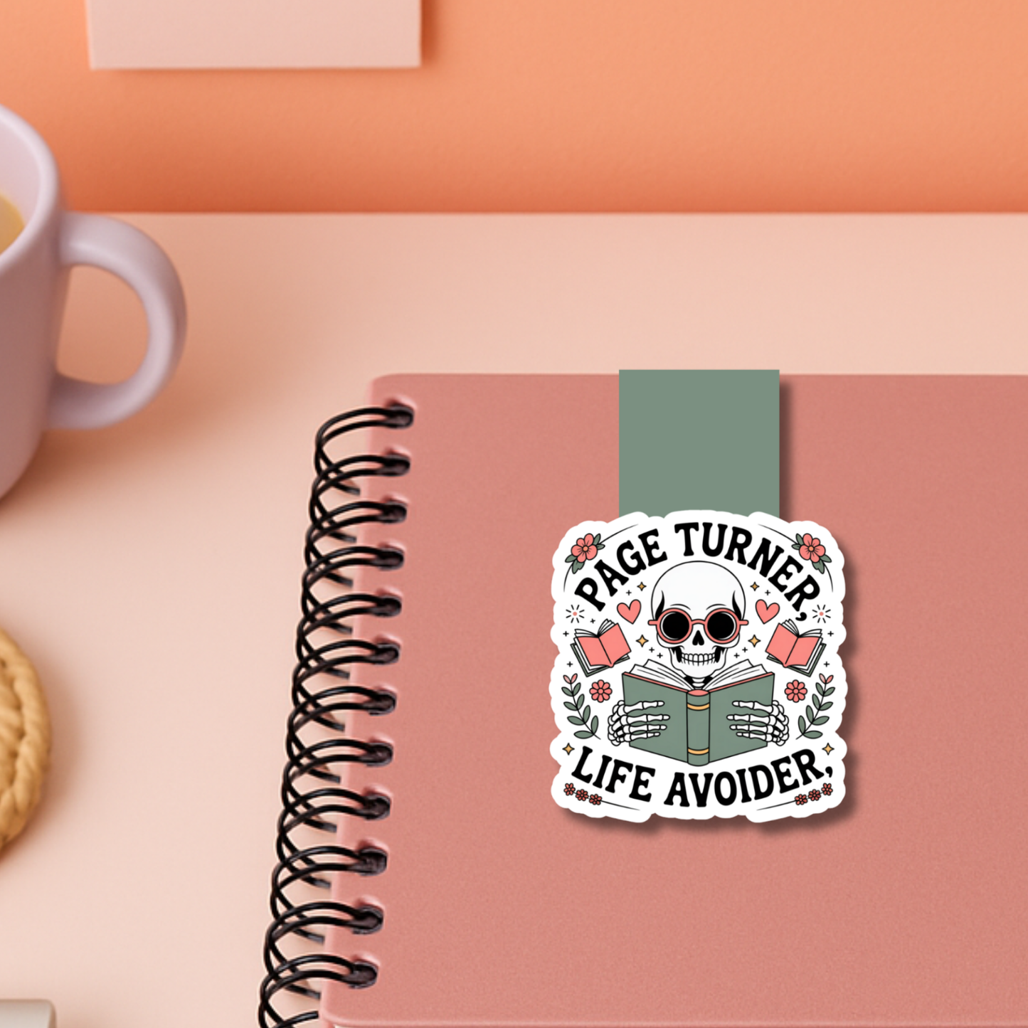 Page Turner Life Avoider Magnetic Bookmark