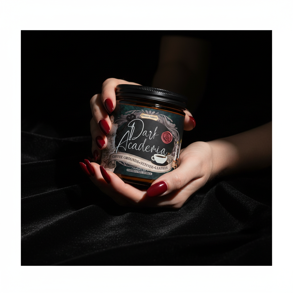 DARK ACADEMIA book lovers candle